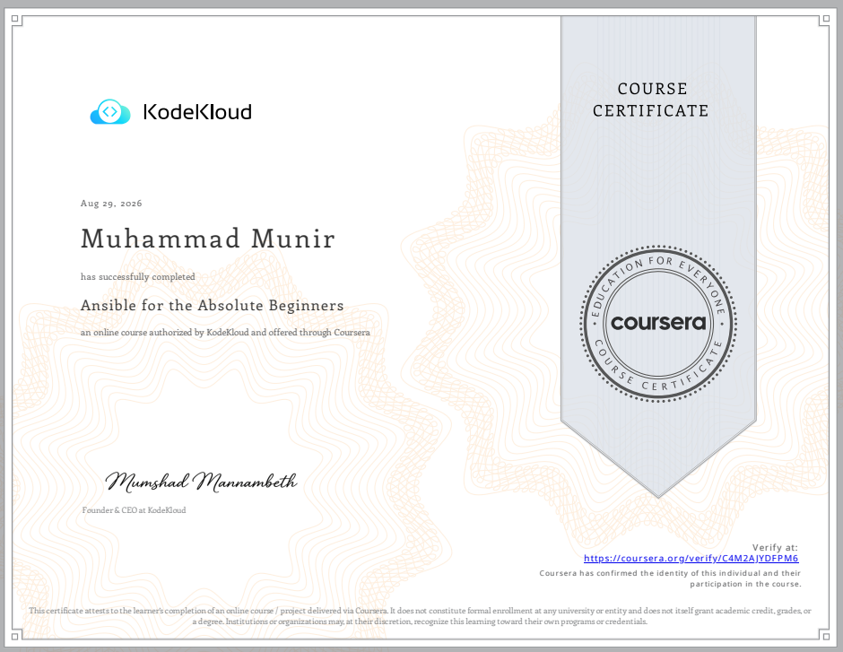 Ansible for the Absolute Beginners